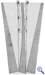 Фалды виц-мундира офицеров русских гусарских полков.